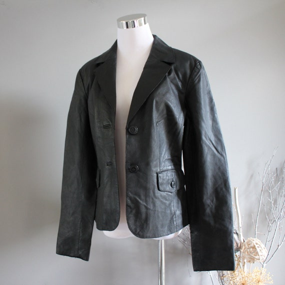 Vintage Genuine Leather Blazer Danier Leather Jac… - image 3