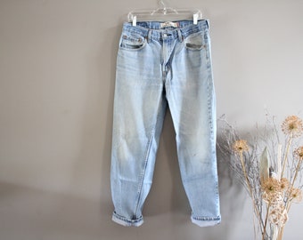 Vintage GWG Jeans / Light Wash Denim Flare High waisted Pants / 30
