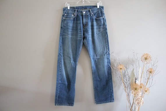 Levis 514 Jeans Stonewashed Medium Blue Zip Fly S… - image 1