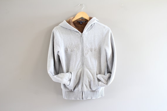 tommy hoodie grey