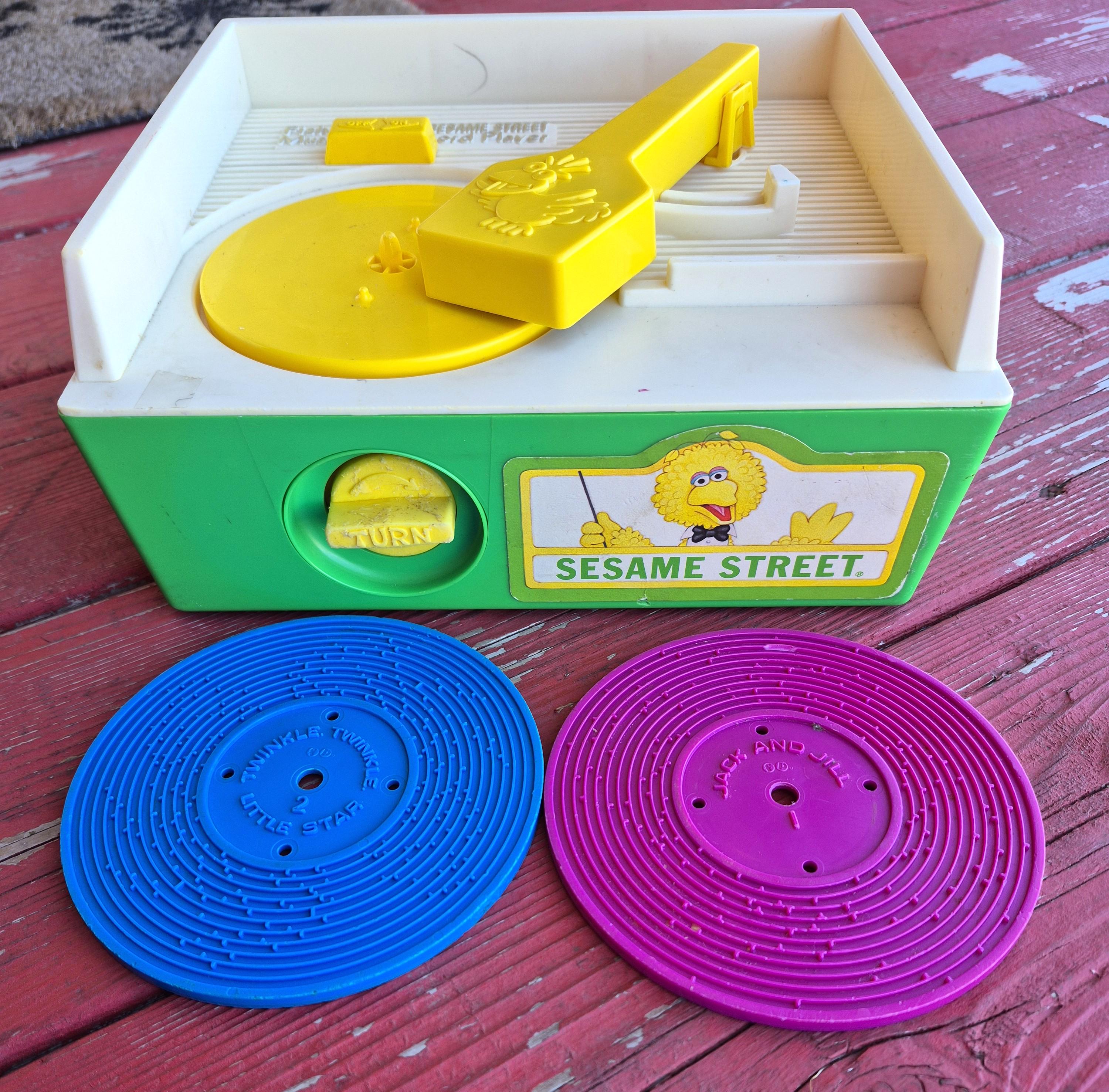 Vintage 1971 Fisher-price Sesame Street Music Box Record Player