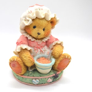 Cherished Teddies Gail - &quot;Little Miss Muffet&quot; - I&#39;m Never Afraid With You at My Side - Collectible Figurine 1993 Priscilla Hillman