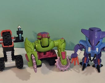 Micro Machines Z-Bots Balistic Bomber - Vintage Galoob Ideal - Robot Jouet Collection