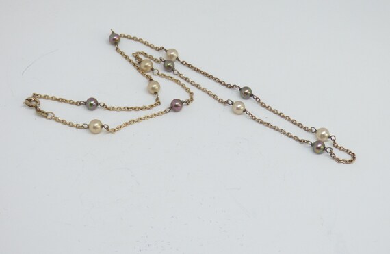 A Very Pretty Gold On Solid Silver Chain Linked F… - image 5