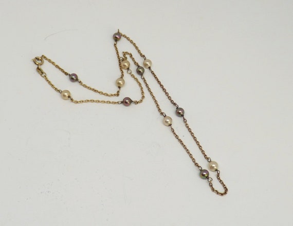 A Very Pretty Gold On Solid Silver Chain Linked F… - image 3
