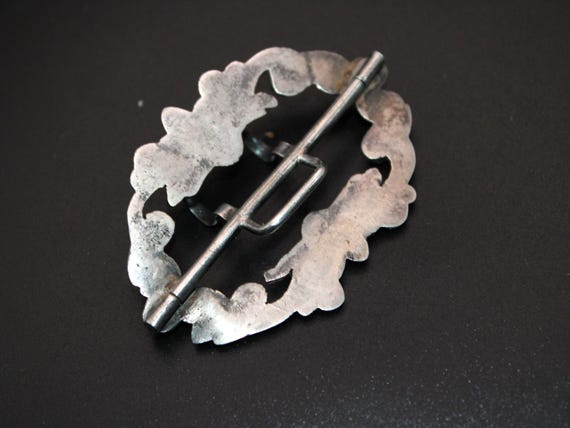 Quality Victorian Solid Silver Sash Buckle, Birmi… - image 4