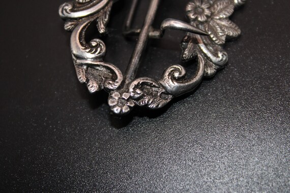Quality Victorian Solid Silver Sash Buckle, Birmi… - image 3
