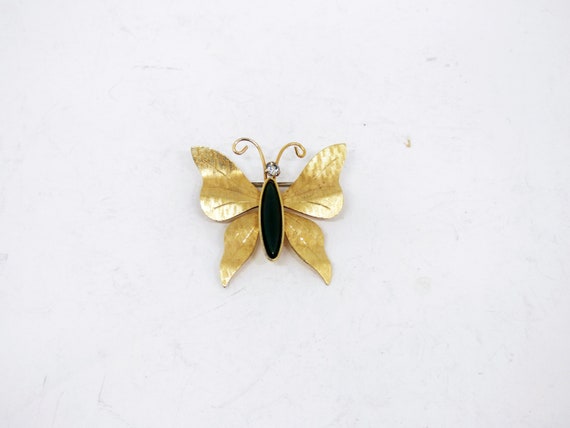 Pretty And Stylish Vintage 1960s Gold Plated Faux… - image 1