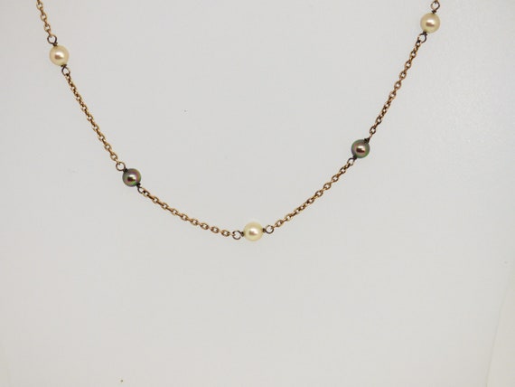 A Very Pretty Gold On Solid Silver Chain Linked F… - image 2