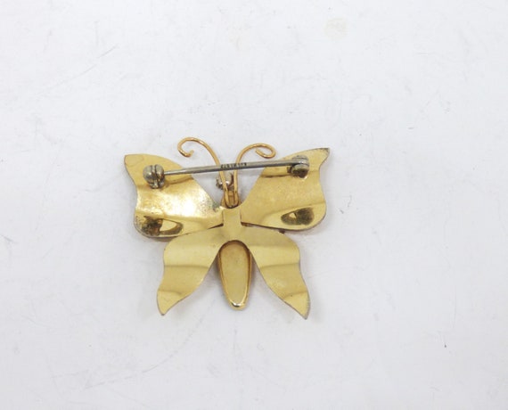 Pretty And Stylish Vintage 1960s Gold Plated Faux… - image 4