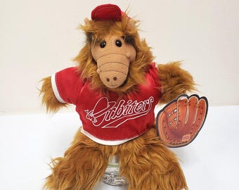 Burger King Alf Alien Orbiters Baseball Full Body Hand Puppet 1988 Vintage Plush