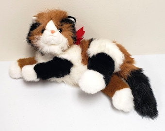 TY Classic Calico Cat Maggie 1995 Stuffed Animal Plush