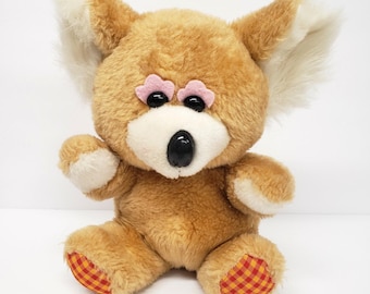 Vintage MTY International 9" Koala Bear Gingham Feet Stuffed Animal Plush