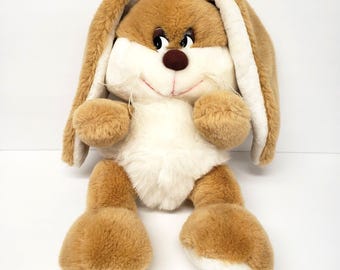 Vintage Yangjee 14" Yang Jee Bunny Rabbit Long Ears Korea Stuffed Animal Plush