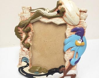 Warner Brothers Looney Tunes Wile E Coyote Road Runner 1996 Photo Frame