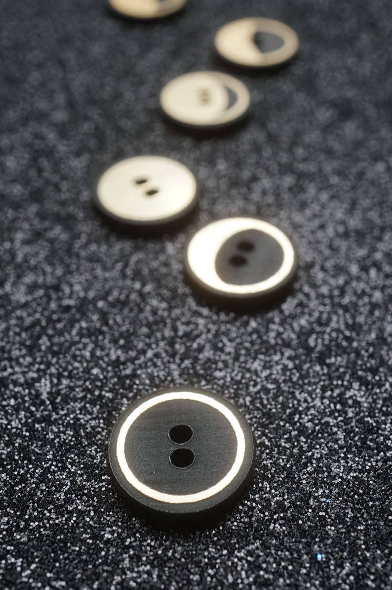 12x The Moon Phases Buttons moon phases moon cycle lunar Etsy