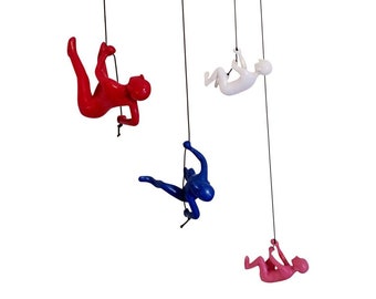 THE CLIMBING MEN-Red-White-Blue- Pink- Customize Your Own Combinations!