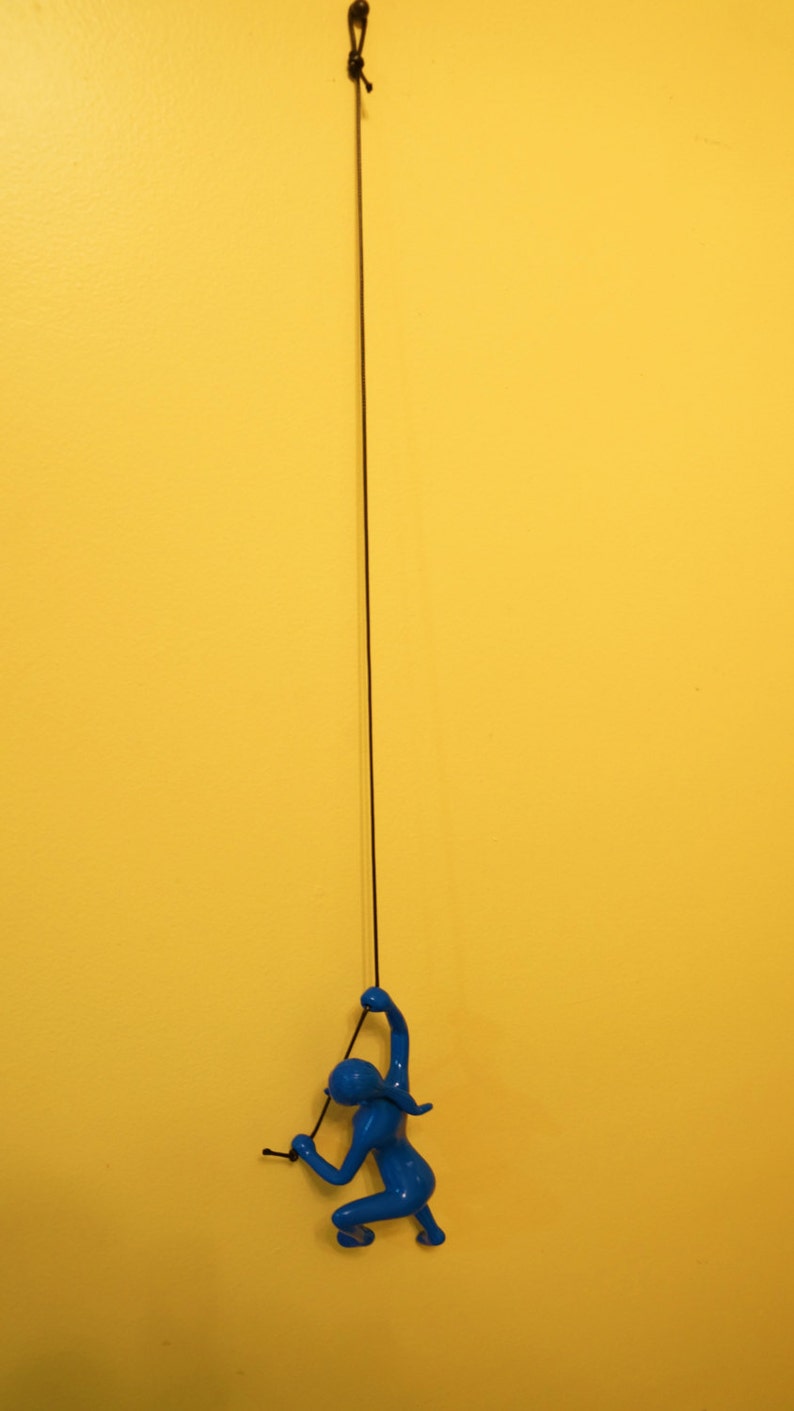 THE CLIMBING WOMAN Hanging Wall Art Etsy