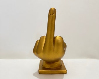 Middle Finger Hand Sculpture- Flip The Bird Sculpture