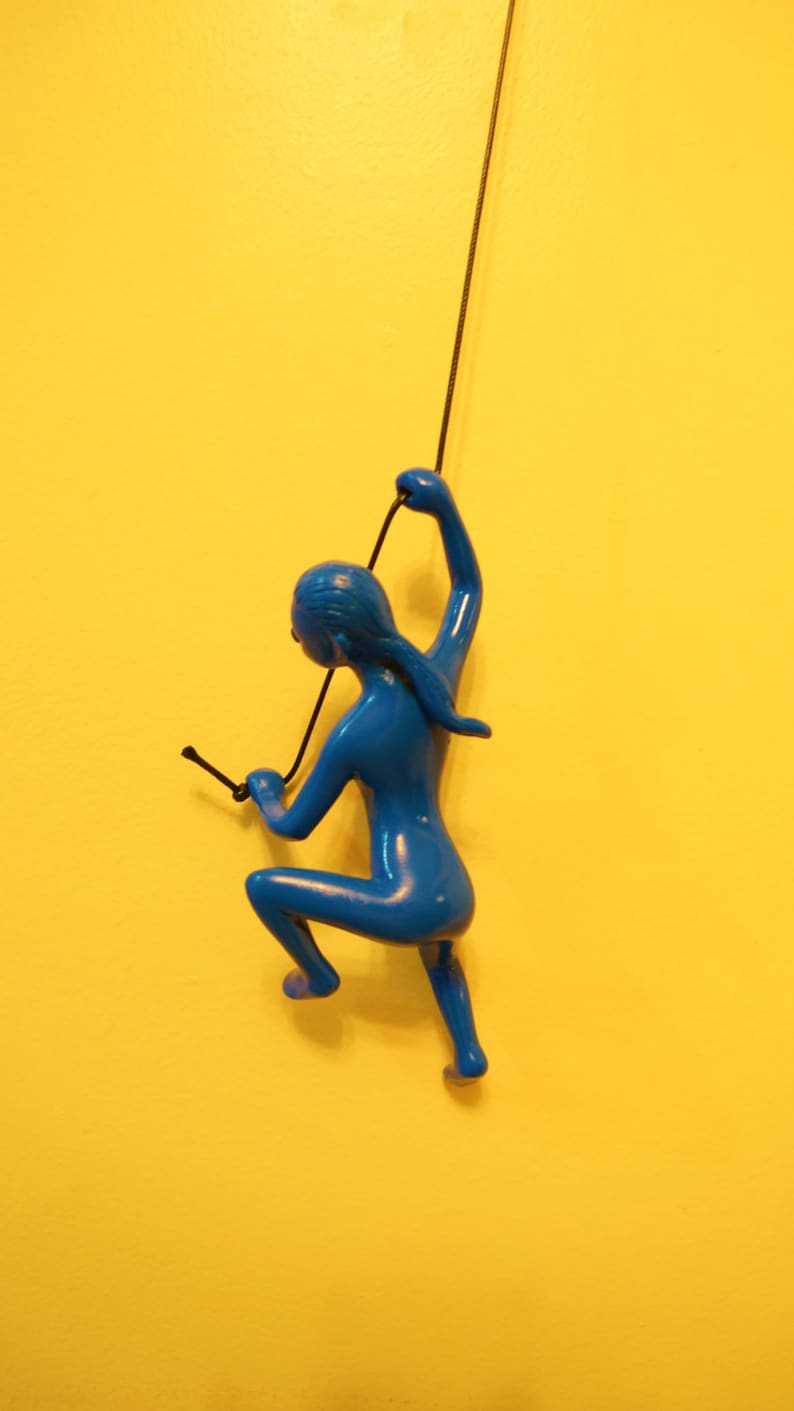 THE CLIMBING WOMAN Hanging Wall Art Etsy