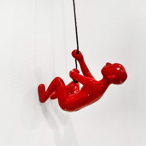 POLY RESIN SCULPTURE - Man Wall Hangings - Wall Hanging Art - Poly Resin Figurine - Motivational Décor