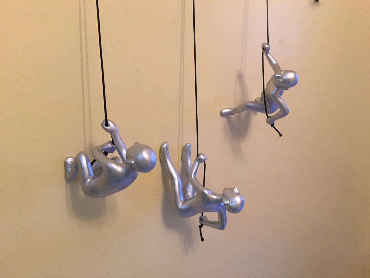 HANGING WALL STATUE set of 3 Hanging Wall Art Sculpture Etsy