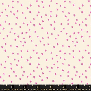 Starry Mini | Neon Pink | Ruby Star Society Fabric