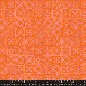 Poolside Too “Architectural Blocks” in Goldfish by Ruby Star Society Fabric