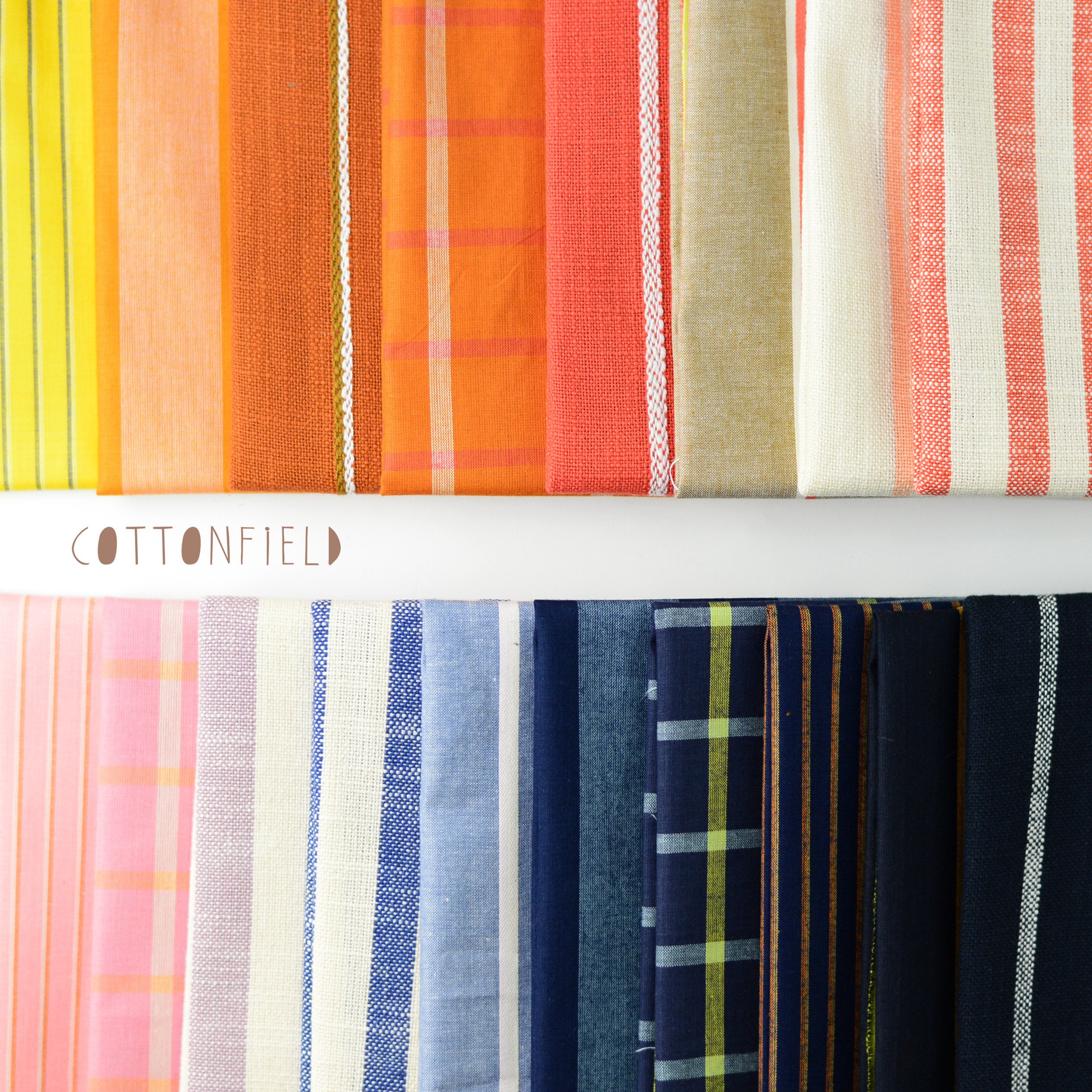 Tejidos de urdimbre y trama de herencia Pizarra azul / Ruby Etsy