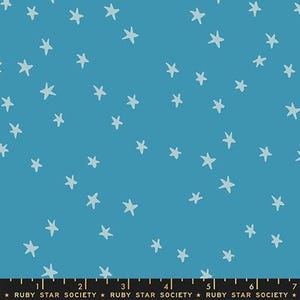 Starry in Vintage Blue by Ruby Star Society Fabric