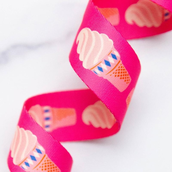 1.5" Ice Cream in Playful Webbing | Stitch Supply Co |  Ruby Star Society