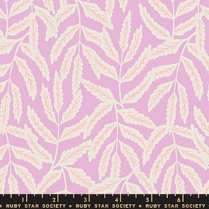 Florida Vol 2 Jungle Leaves (Macaron) Ruby Star Society Fabric