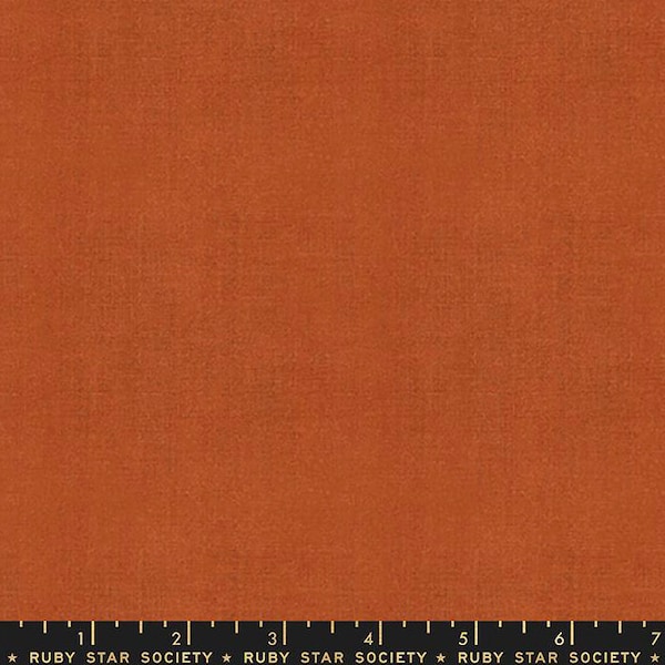 Warp and Weft Honey Cross Weave Woven Solid (Terracotta) | Ruby Star Society Fabric