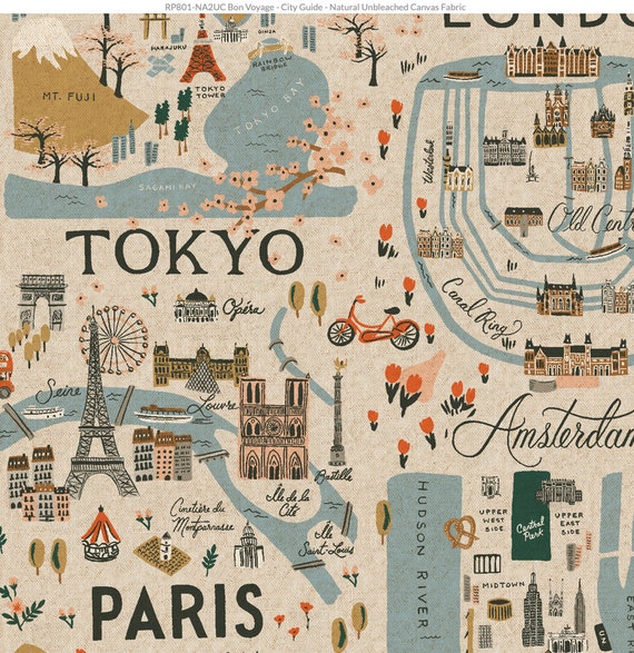 CANVAS: Bon Voyage - City Guide in Natural CANVAS: Bon Voyage - City Guide in Natural