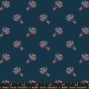 Food Group | Bouquet (Peacock) | Ruby Star Society Fabric