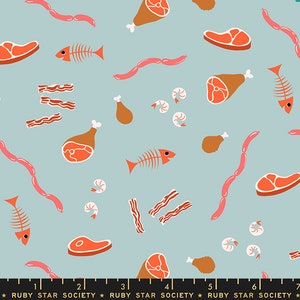 Food Group | Deli cious (Polar) | Ruby Star Society Fabric