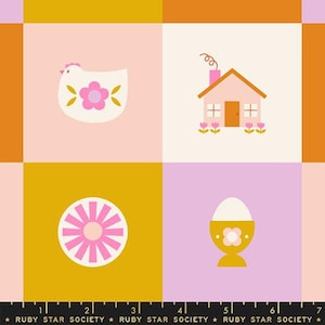 Picture Book Memory Cards | Tumeric | Ruby Star Society Fabric