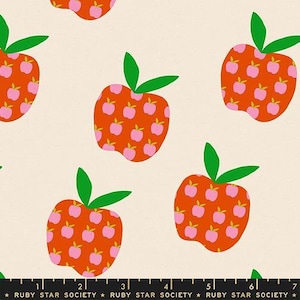 Mystic Fable Canvas “Big Apple” in Natural by Ruby Star Society Fabric