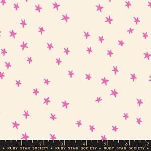 Starry | Neon Pink | Ruby Star Society Fabric