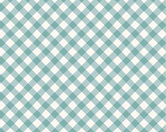 Painted Gingham Check (Polar) | Ruby Star Society Fabric