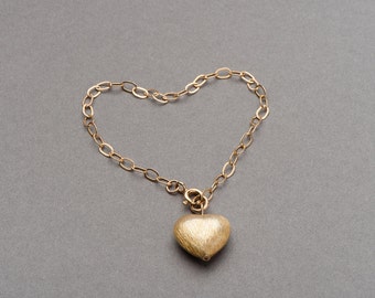 Gold filled heart bracelet