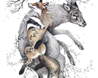 Protect Our Wildlife (signed art print)