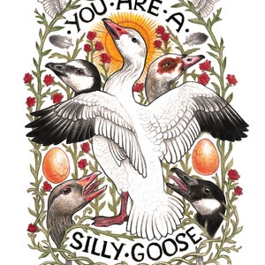 You Are A Silly Goose (signed art print)