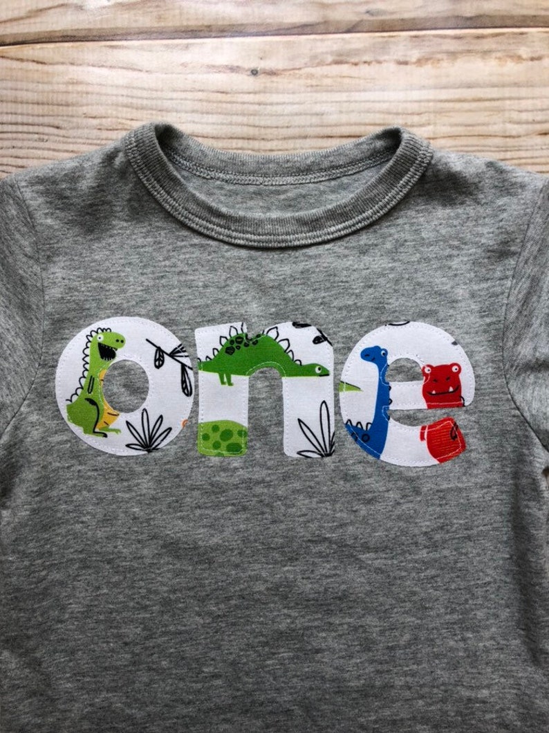 Dinosaur Boy First Birthday Party Shirt-Dino Theme First Birthday Shirt-Boy Dino one shirt-Boy One Dino Birthday-Dino Party-Dino Cake Smash
