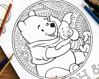 Disney Coloring pages Ursula Gift for Kids Zentangle | Etsy