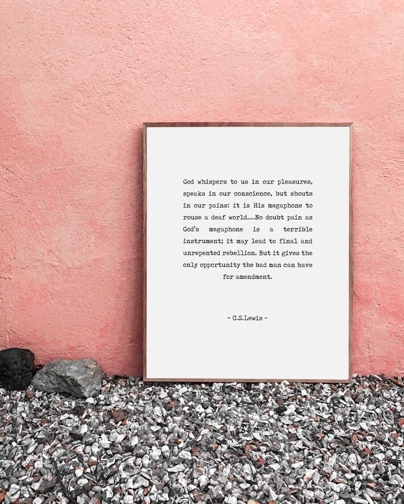 Book Lover Gift Modern Print Typewriter Quote Simple PRINTABLE Wall Art C.S.Lewis Quote Minimal Literary Print
