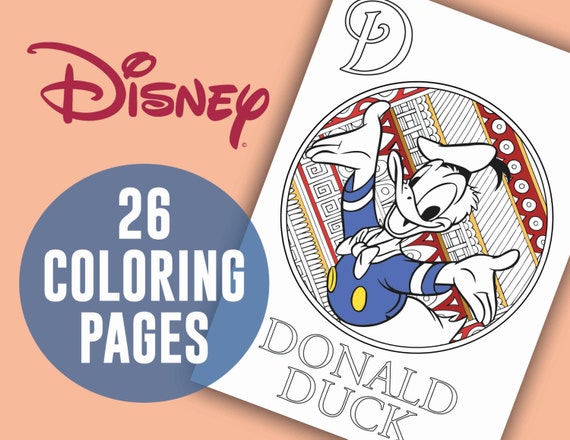 Download Disney Coloring Pages 26 Page Alphabet Coloring Disney Etsy