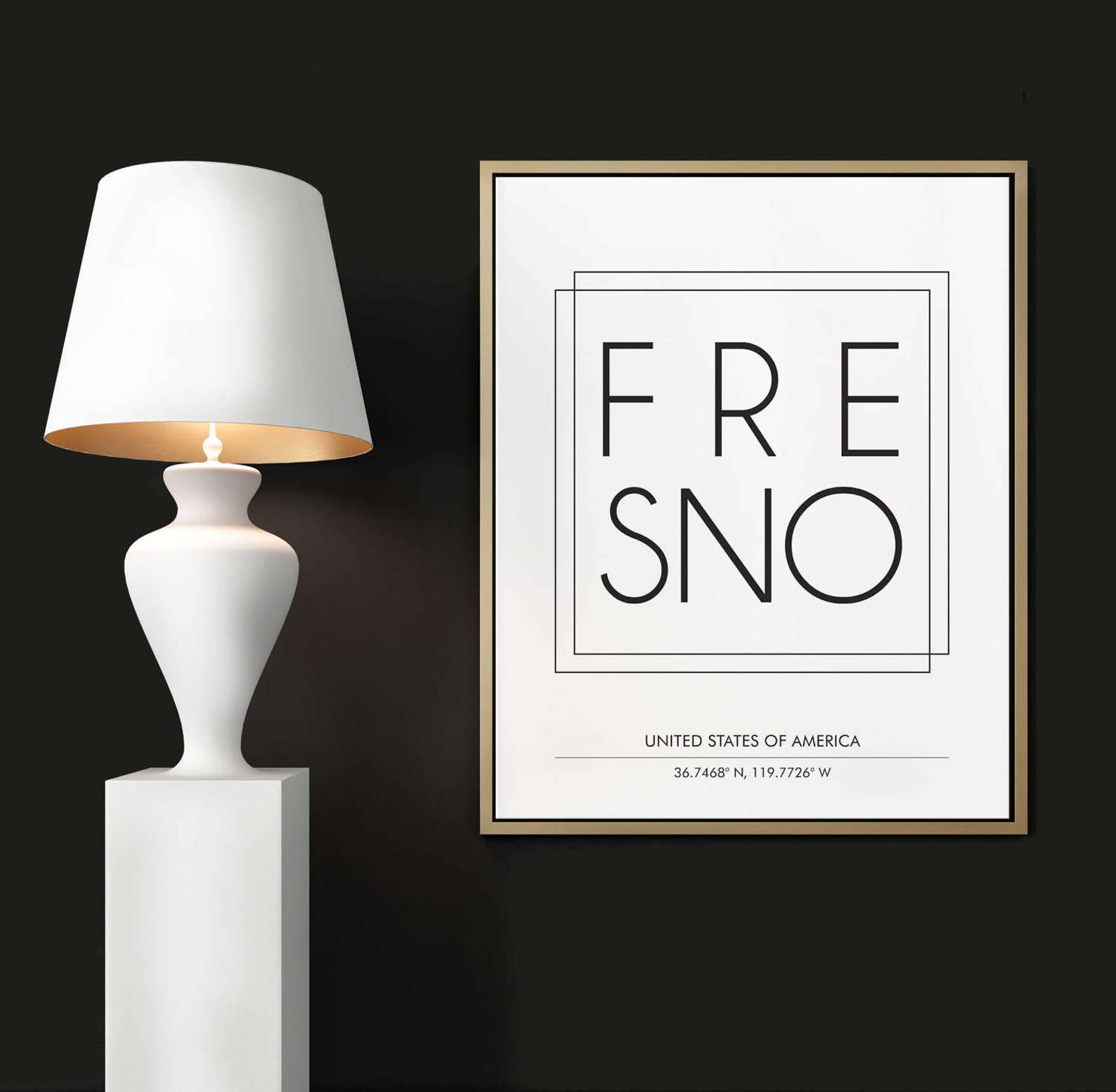 Fresno Poster Fresno City Print City Names Print DIGITAL Etsy