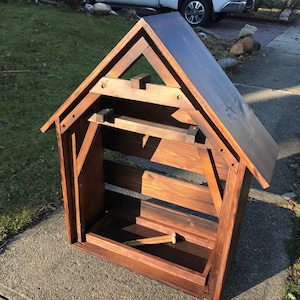 Large Outdoor Nativity Stable, Wooden Nativity Manger, Custom Nativity Creche, Christmas Nativity Scene, Removable Display For Nativity Set