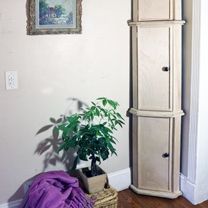 Narrow Corner Cabinet Etsy New Zealand